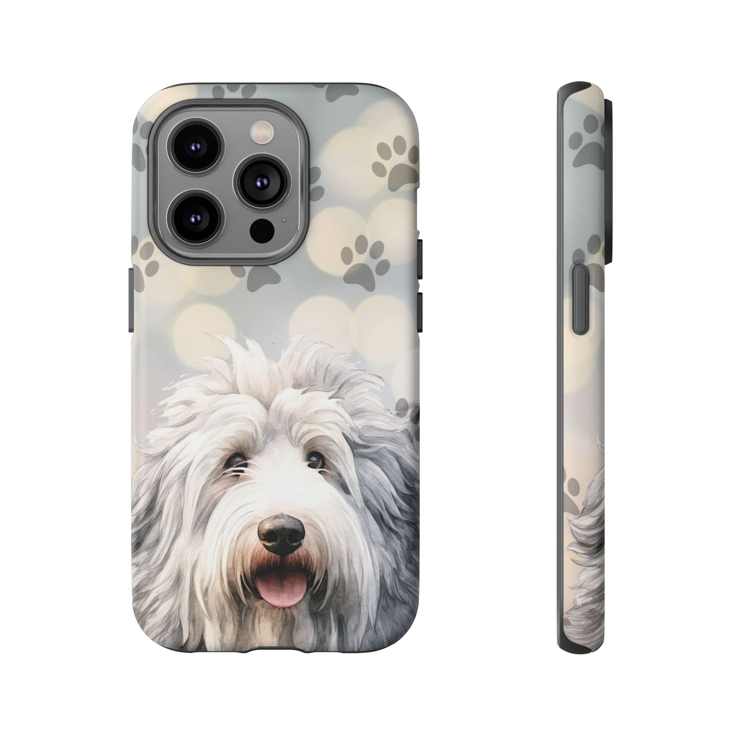 Old English Sheepdog by Tough Cases (Apple iPhone, Samsung Galaxy, and Google Pixel devices)