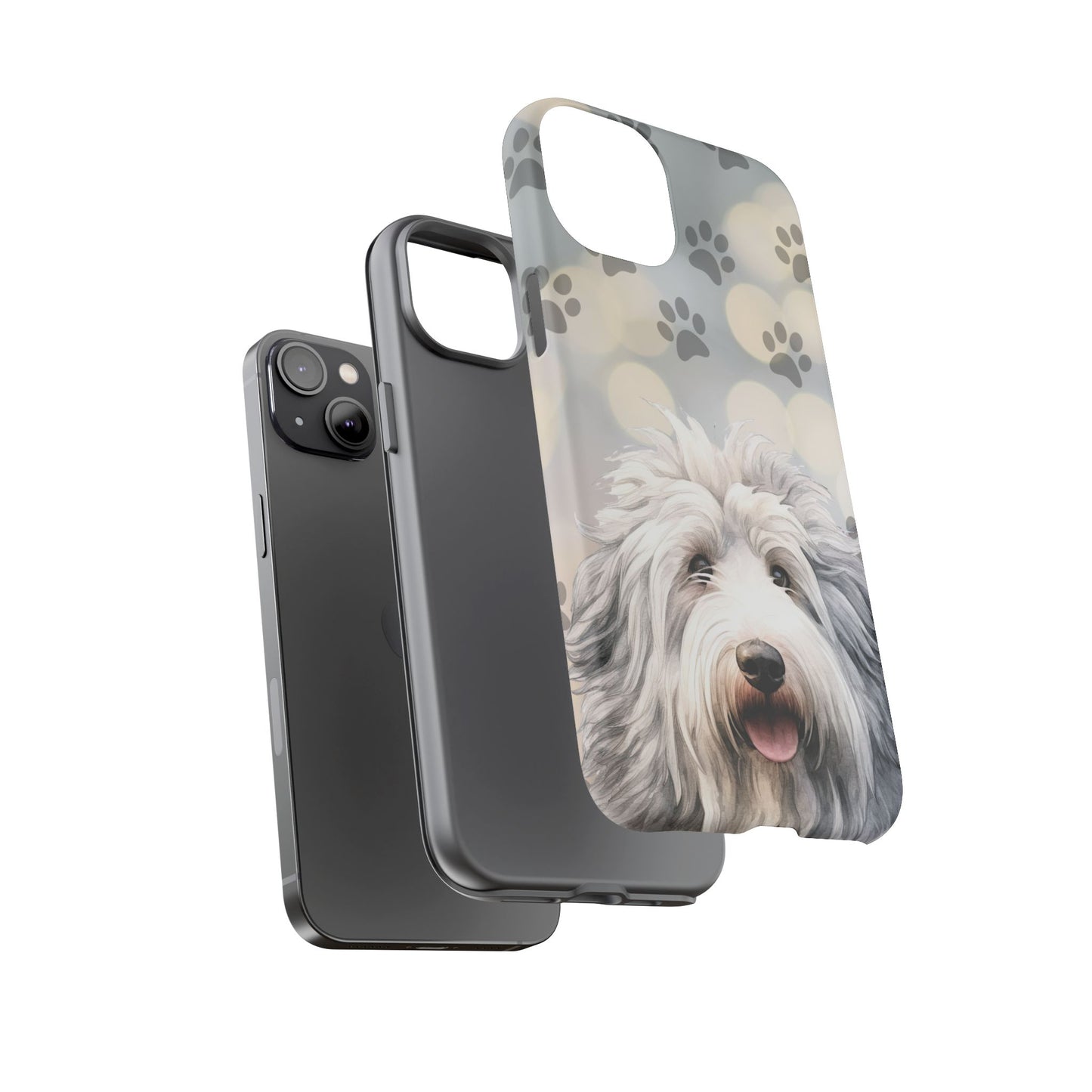 Old English Sheepdog by Tough Cases (Apple iPhone, Samsung Galaxy, and Google Pixel devices)