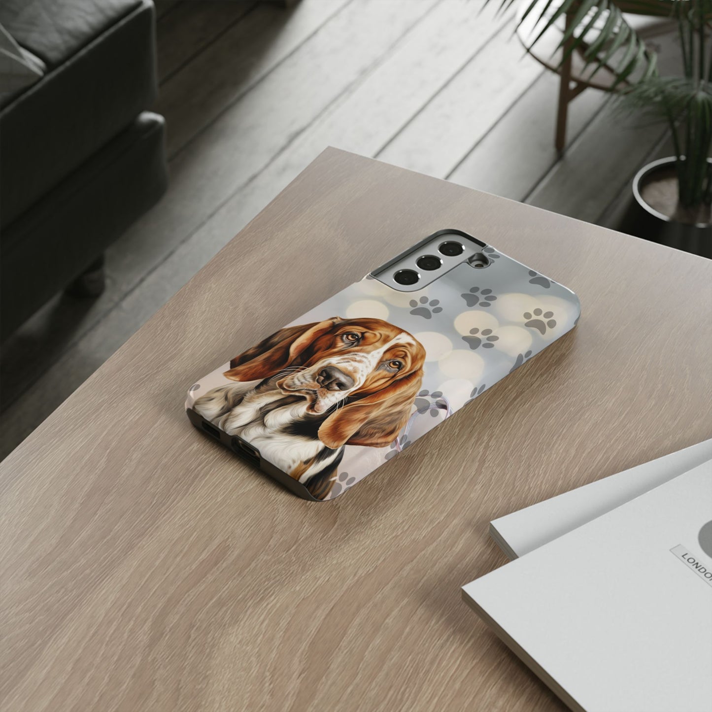 Basset Hound Phone Case by Tough Cases (Apple iPhone, Samsung Galaxy, and Google Pixel)