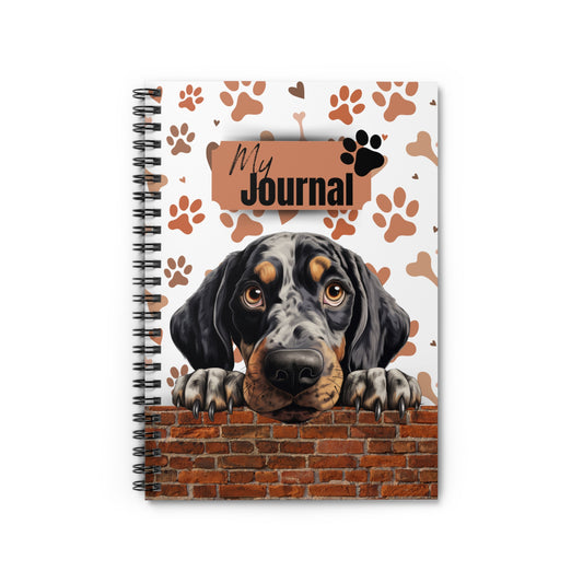 Bluetick Coonhound Spiral Notebook - Ruled Line
