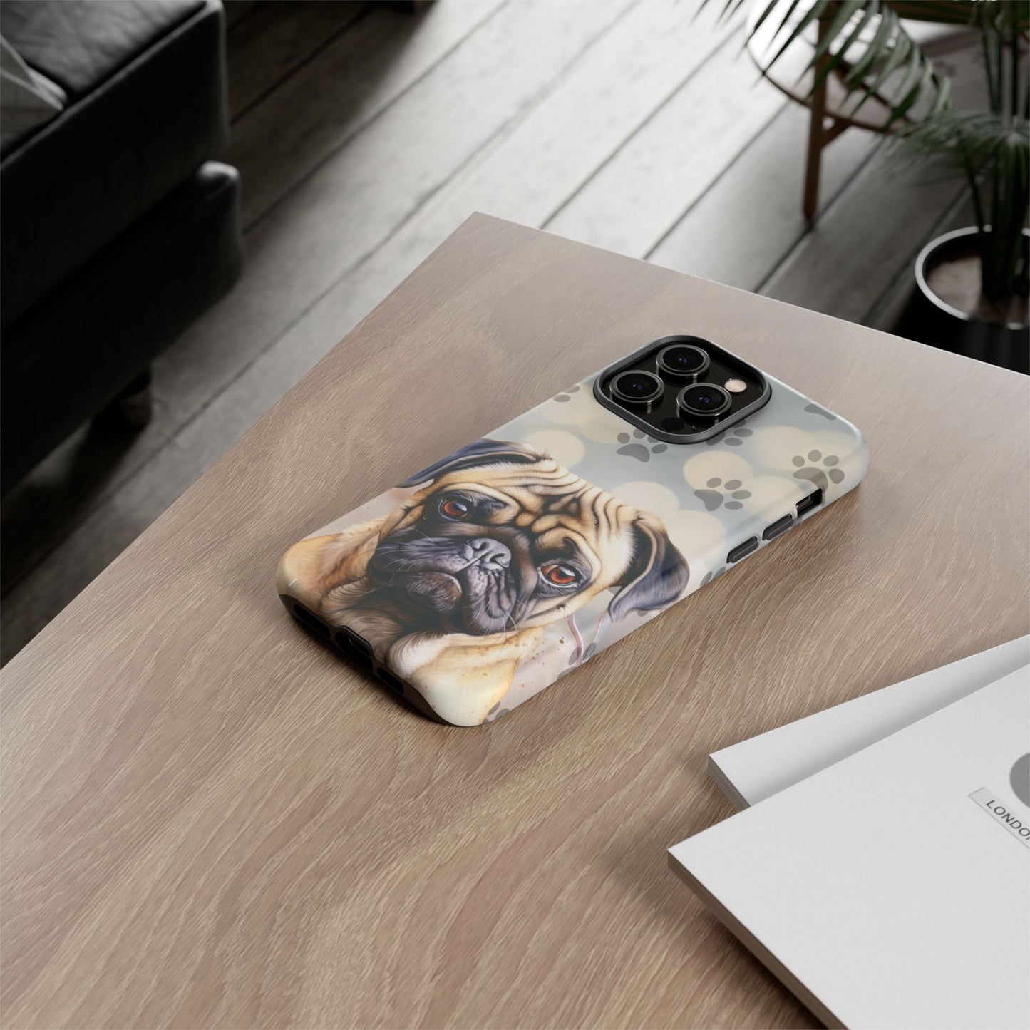 Pug Phone Case by Tough Cases (Apple iPhone, Samsung Galaxy, and Google Pixel)