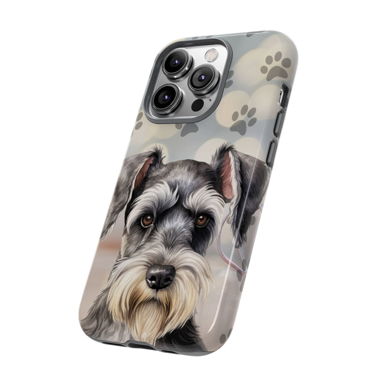 Miniature Schnauzer by Tough Cases (Apple iPhone, Samsung Galaxy, and Google Pixel)