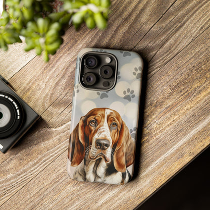 Basset Hound Phone Case by Tough Cases (Apple iPhone, Samsung Galaxy, and Google Pixel)