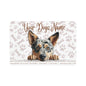 Australian Cattle Dog Personalized Dog Food Mat, Custom Pet Feeding Area Rug, Dog Lover Gift, Puppy Accessories, Pet Decor