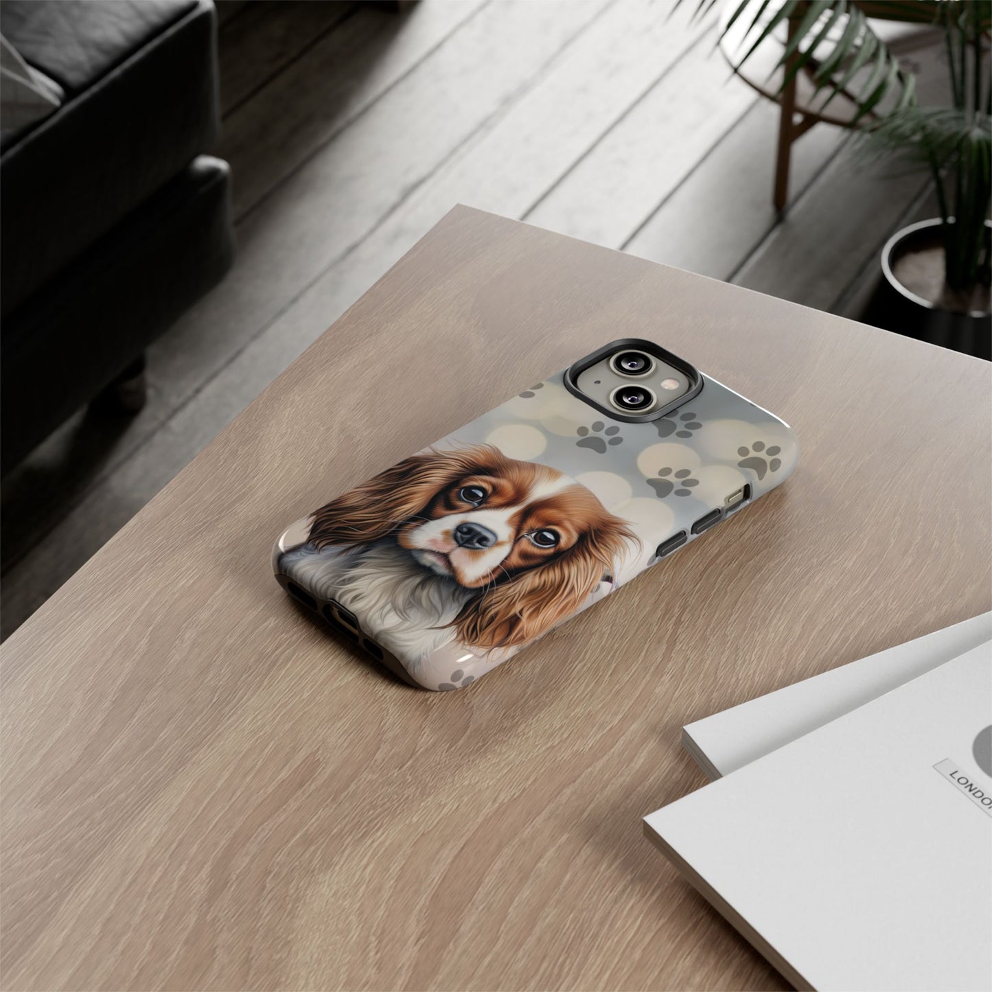 Cavalier King Charles Spaniel phone case by Tough Cases (Apple iPhone, Samsung Galaxy, and Google Pixel)
