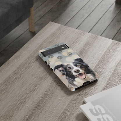 Border Collie Phone Case by Tough Cases (Apple iPhone, Samsung Galaxy, and Google Pixel)