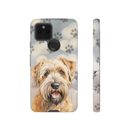 Self-Coated Wheaten Terrier by Tough Cases (Apple iPhone, Samsung Galaxy, and Google Pixel)