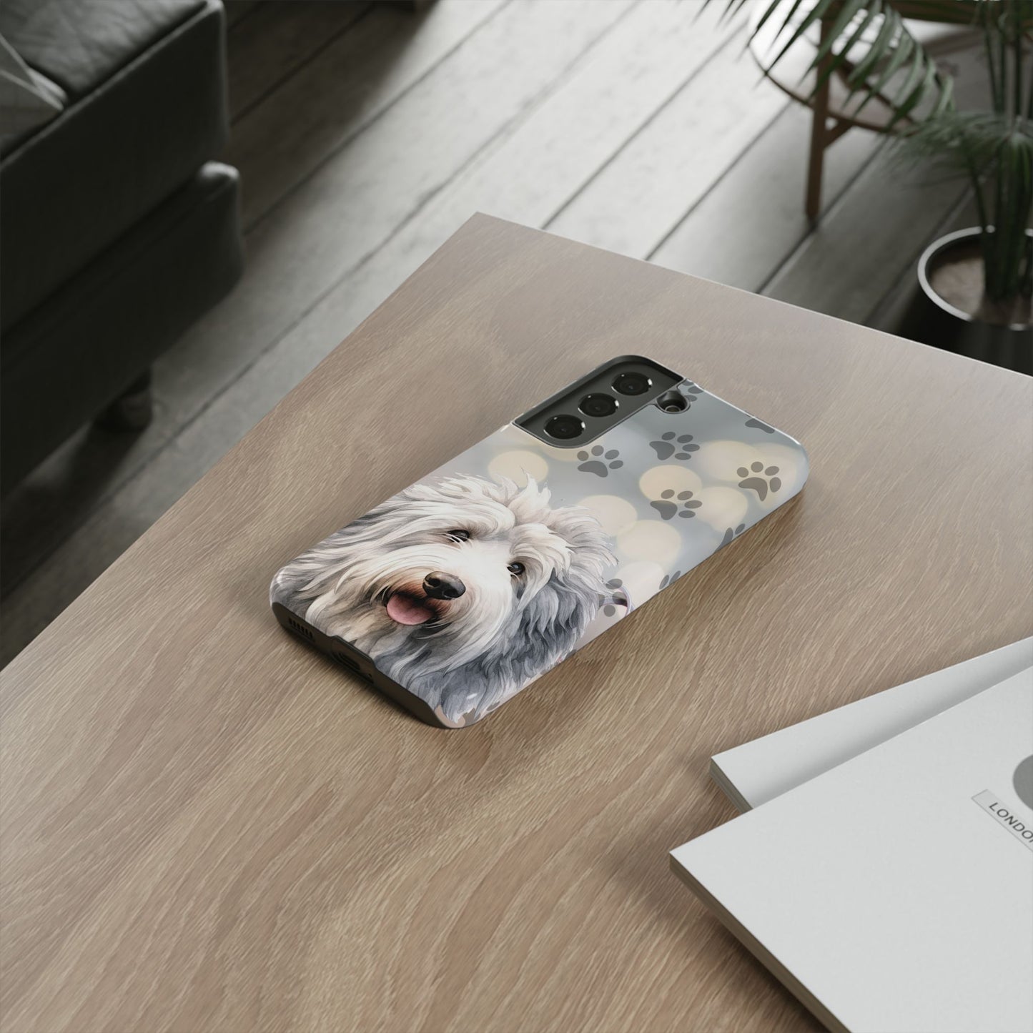 Old English Sheepdog by Tough Cases (Apple iPhone, Samsung Galaxy, and Google Pixel devices)