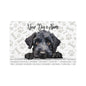 Kerry Blue Terrier Personalized Pet Food Mat, Custom Dog Food Mat, Dog Feeding Mat, Cute Pet Mat, Dog Lovers Gift