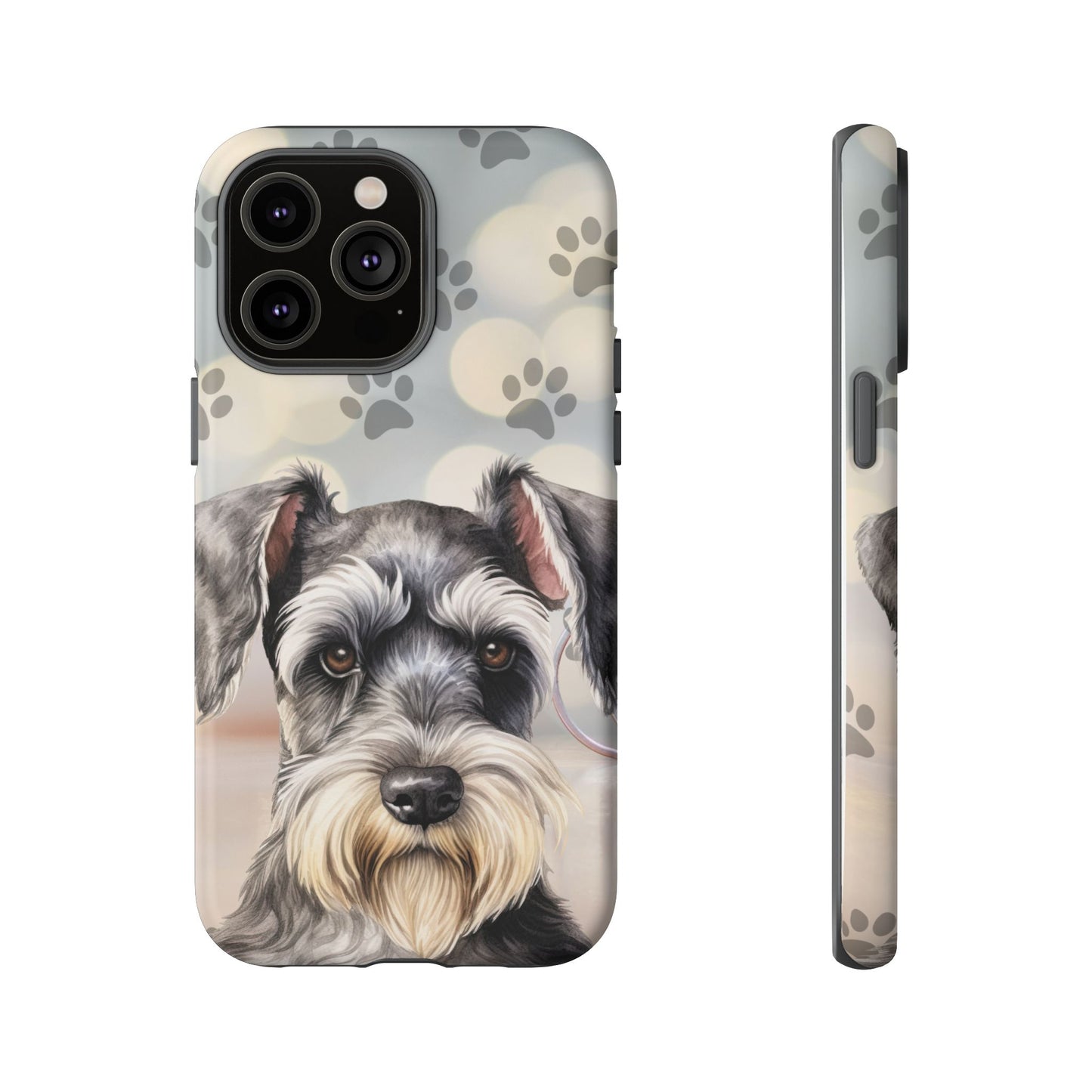 Miniature Schnauzer by Tough Cases (Apple iPhone, Samsung Galaxy, and Google Pixel)