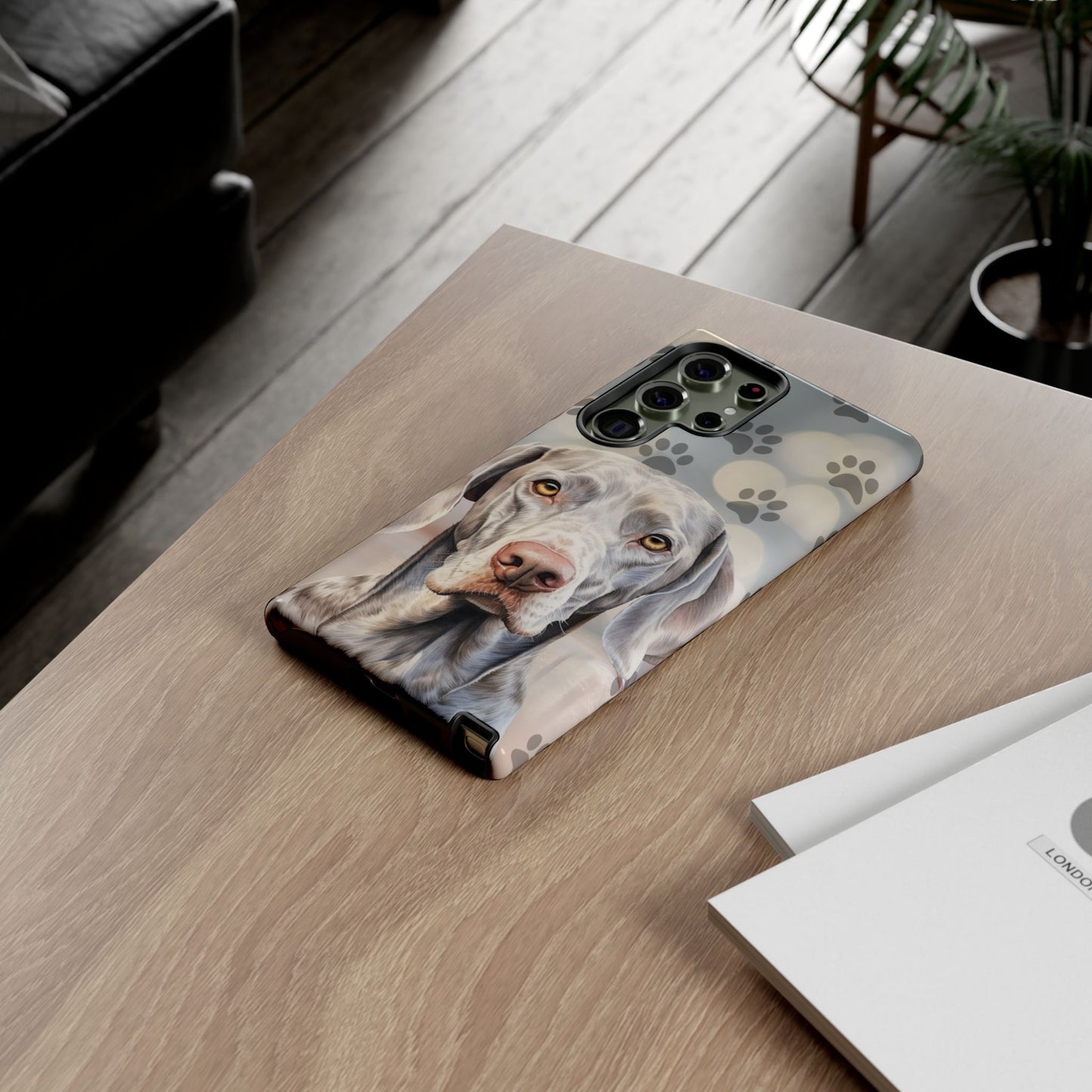 Weimaraner Phone Case by Tough Cases (Apple iPhone, Samsung Galaxy, and Google Pixel)