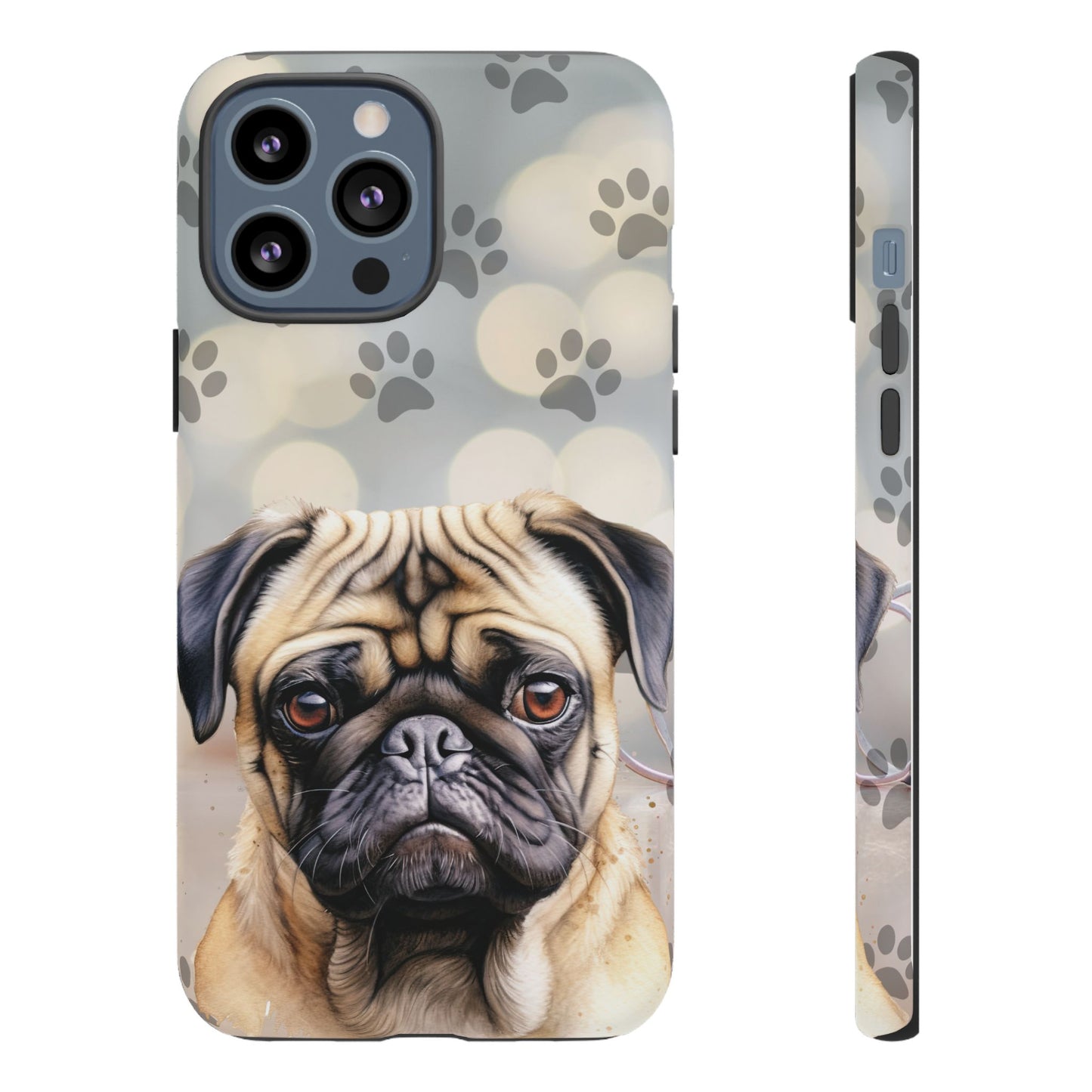 Pug Phone Case by Tough Cases (Apple iPhone, Samsung Galaxy, and Google Pixel)