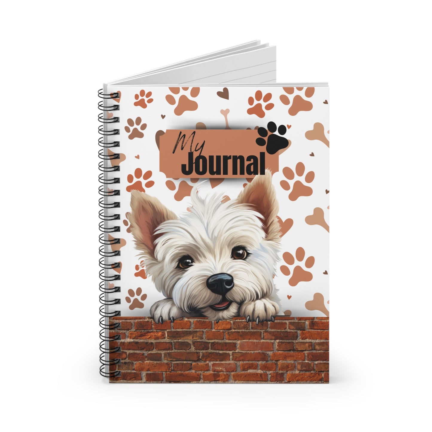West Highland White Terrier Spiral Notebook - Ruled Line