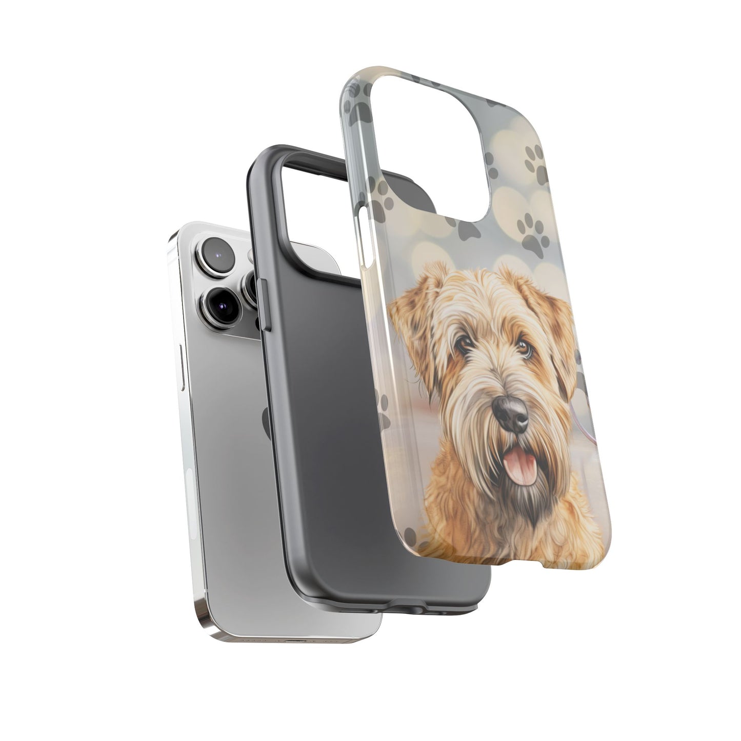 Self-Coated Wheaten Terrier by Tough Cases (Apple iPhone, Samsung Galaxy, and Google Pixel)