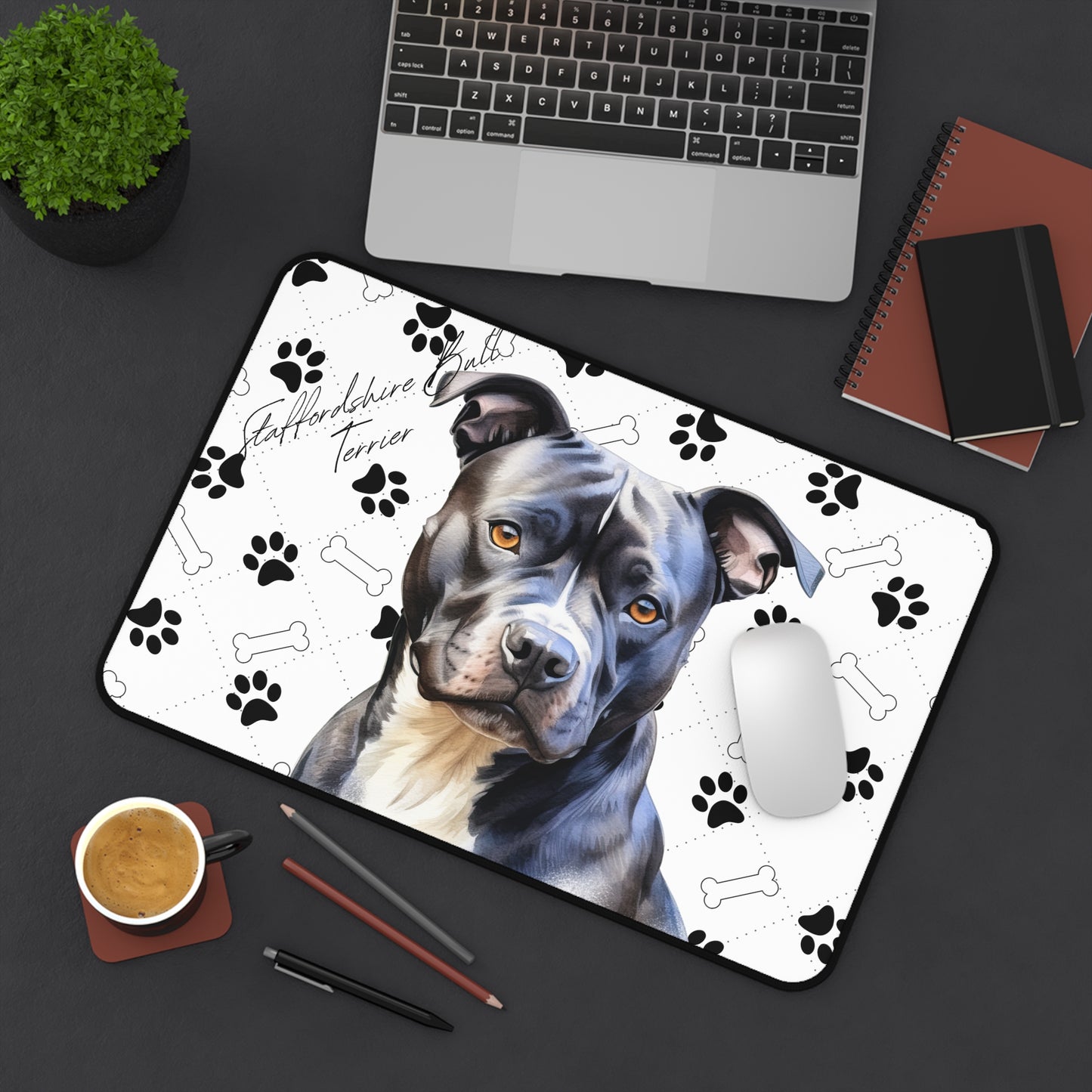 Staffordshire Terrier Desk Mat