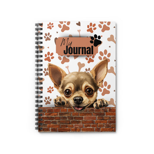 Chihuahua Spiral Notebook - Ruled Line
