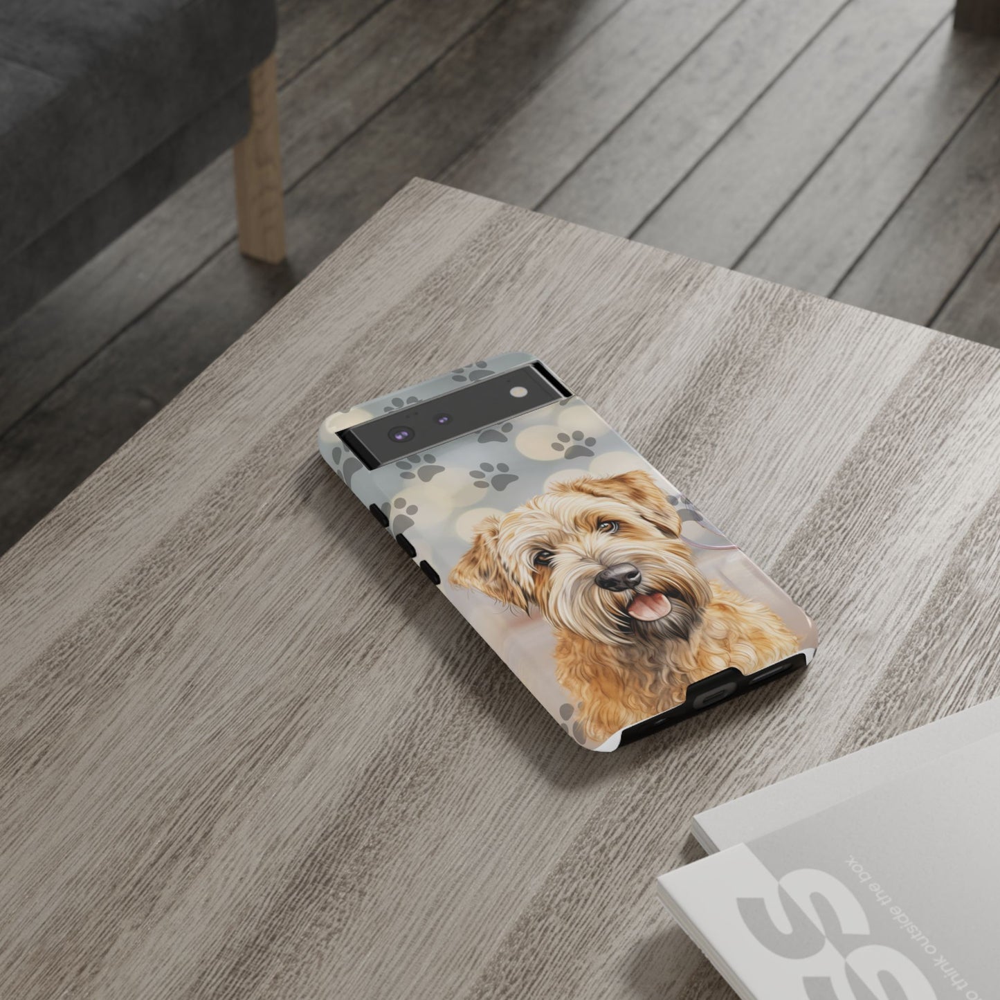 Self-Coated Wheaten Terrier by Tough Cases (Apple iPhone, Samsung Galaxy, and Google Pixel)