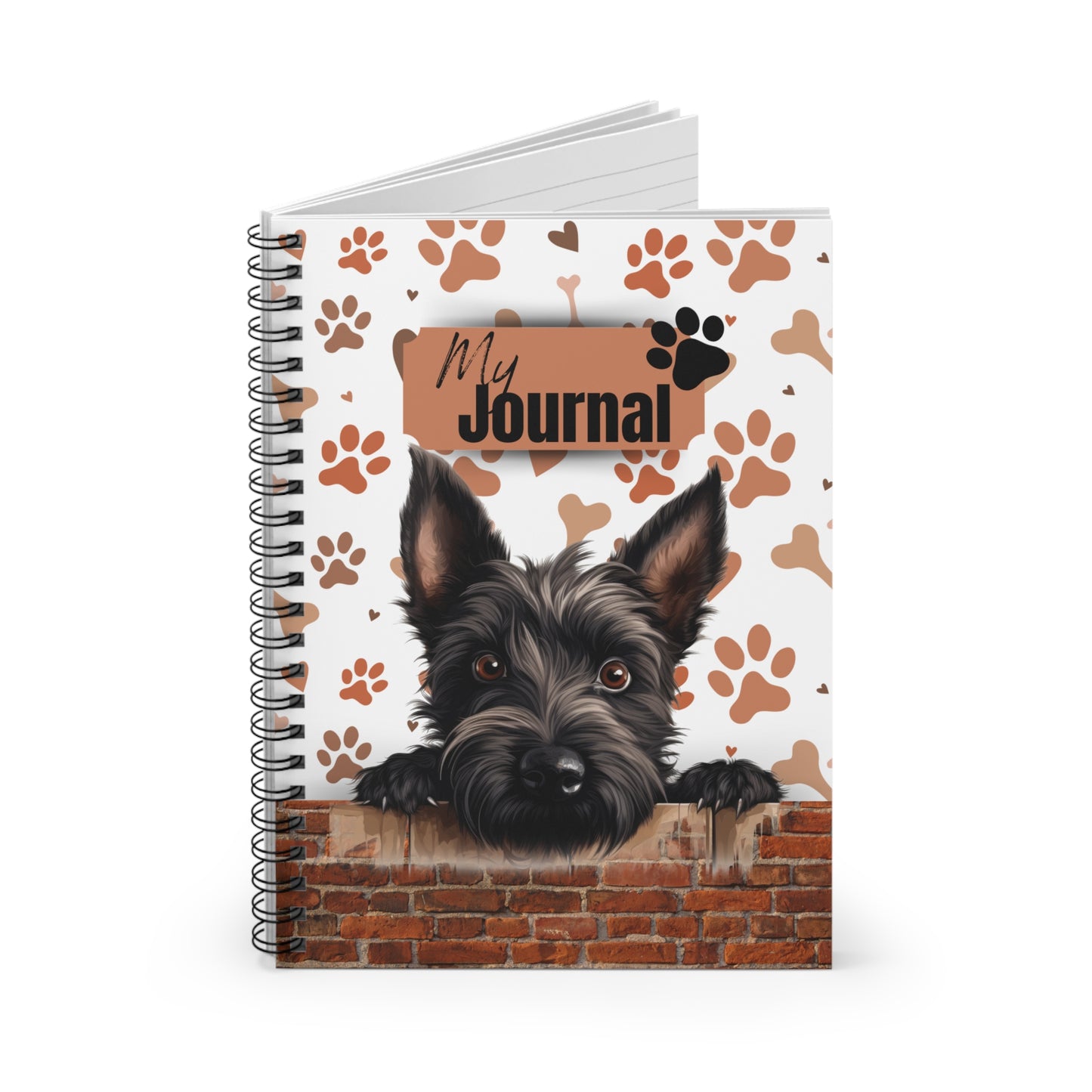 Scottish Terrier Spiral Notebook - Ruled Line