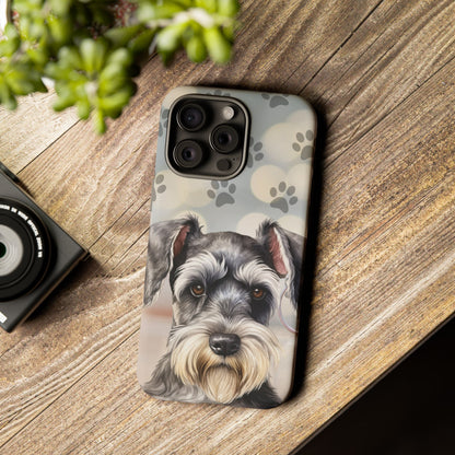 Miniature Schnauzer by Tough Cases (Apple iPhone, Samsung Galaxy, and Google Pixel)