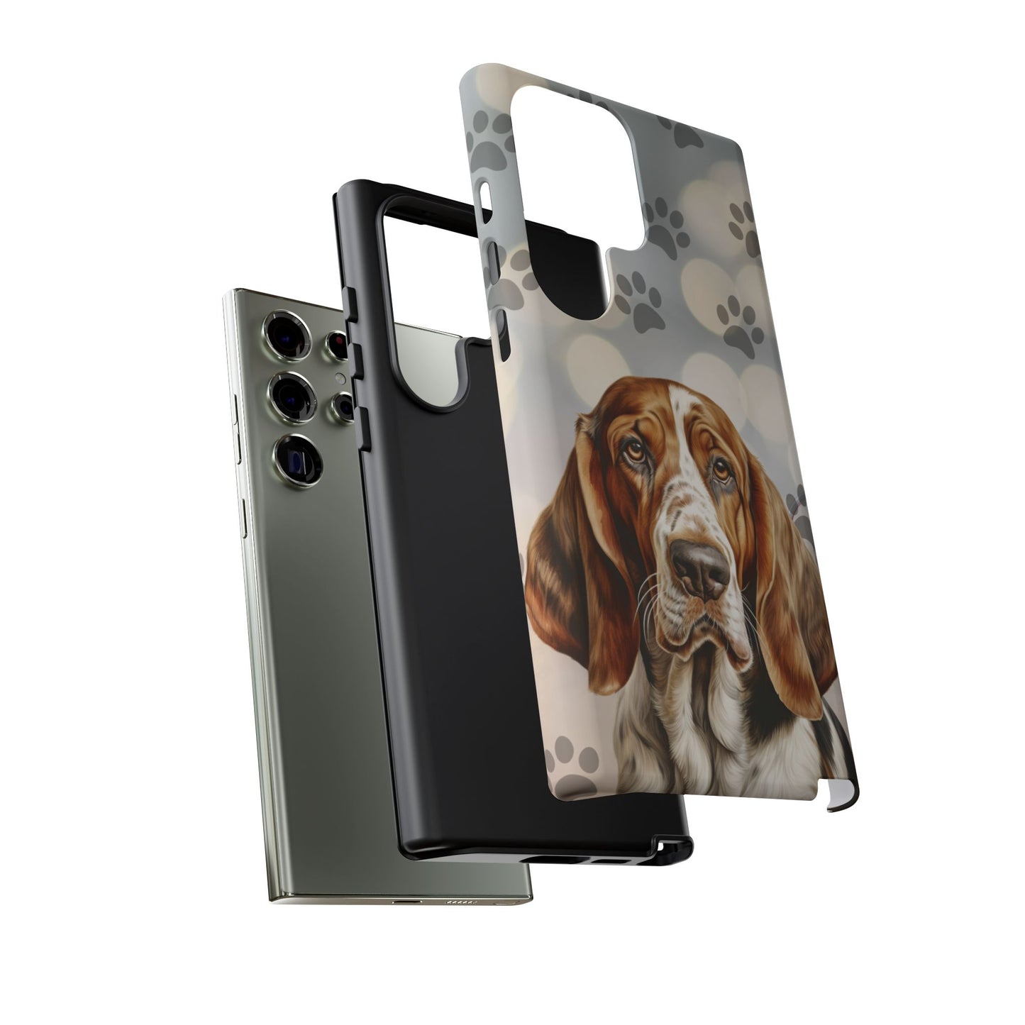 Basset Hound Phone Case by Tough Cases (Apple iPhone, Samsung Galaxy, and Google Pixel)