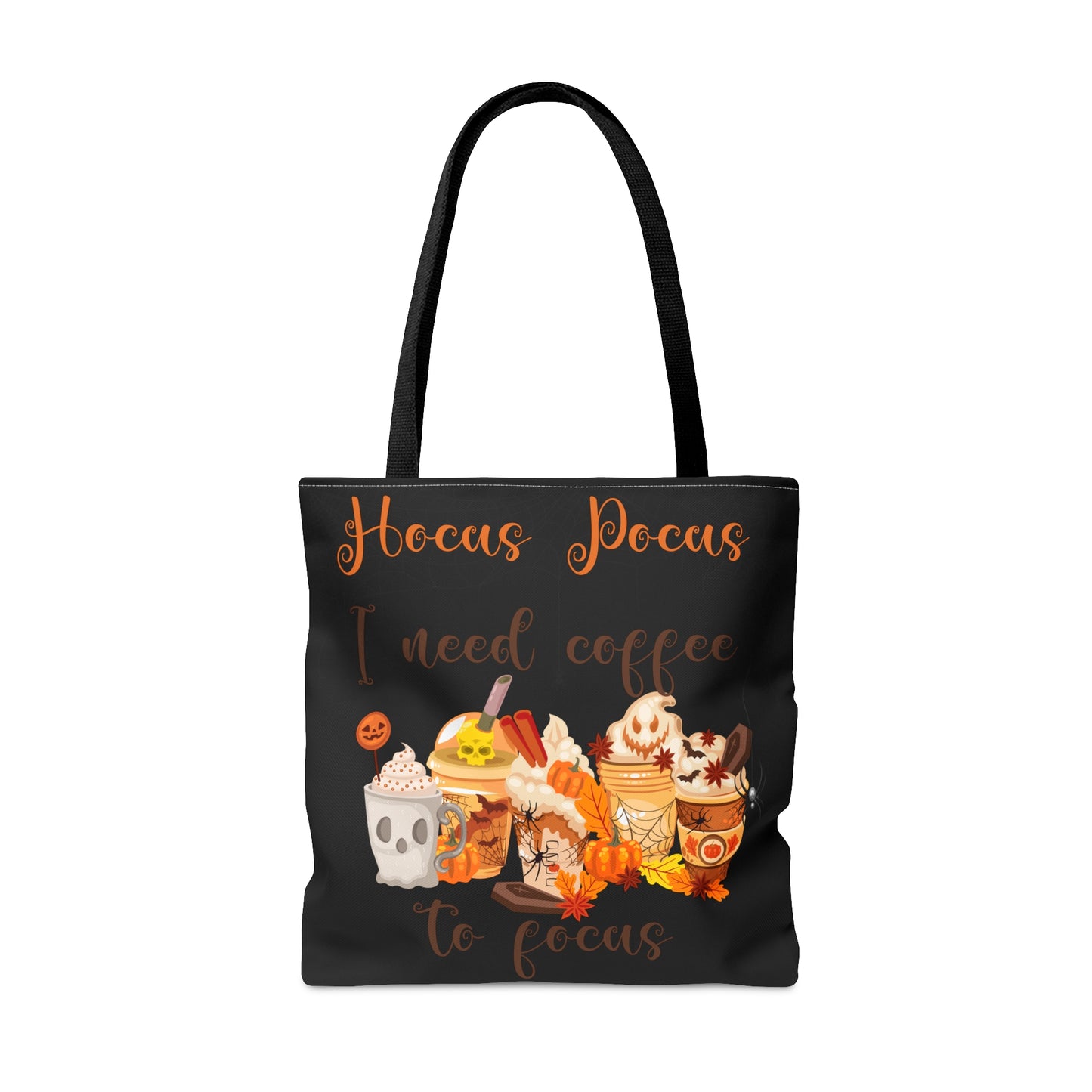 Halloween Coffee Tote Bag (Black)