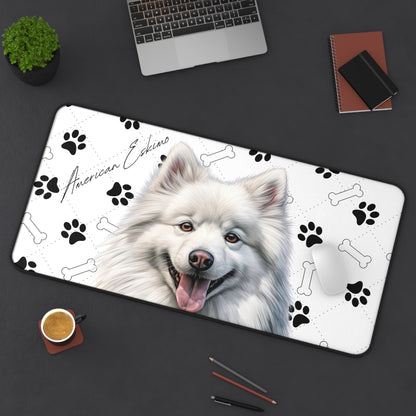 American Eskimo Dog Desk Mat