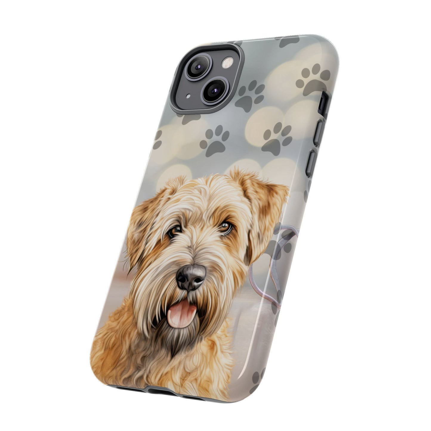 Self-Coated Wheaten Terrier by Tough Cases (Apple iPhone, Samsung Galaxy, and Google Pixel)