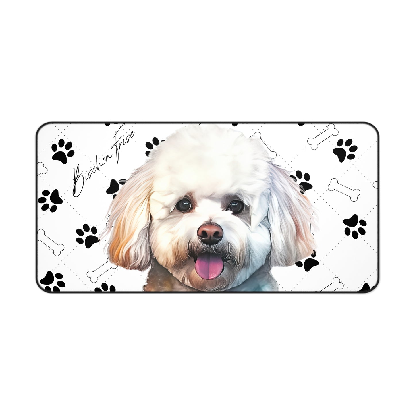 Bischon Frise Desk Mat