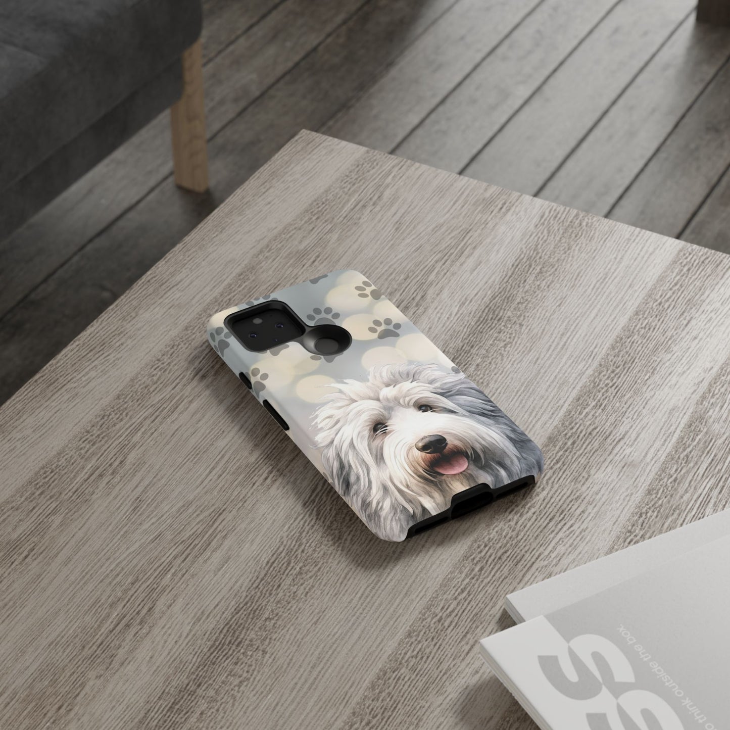 Old English Sheepdog by Tough Cases (Apple iPhone, Samsung Galaxy, and Google Pixel devices)