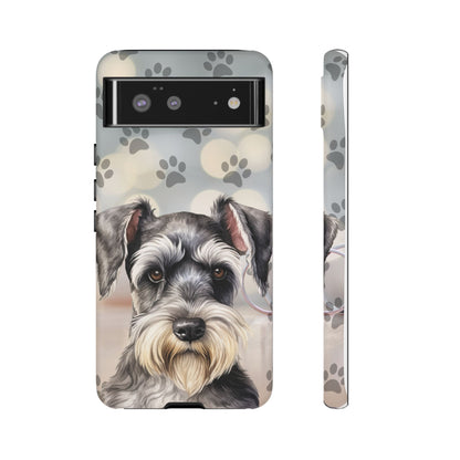 Miniature Schnauzer by Tough Cases (Apple iPhone, Samsung Galaxy, and Google Pixel)
