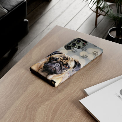 Pug Phone Case by Tough Cases (Apple iPhone, Samsung Galaxy, and Google Pixel)