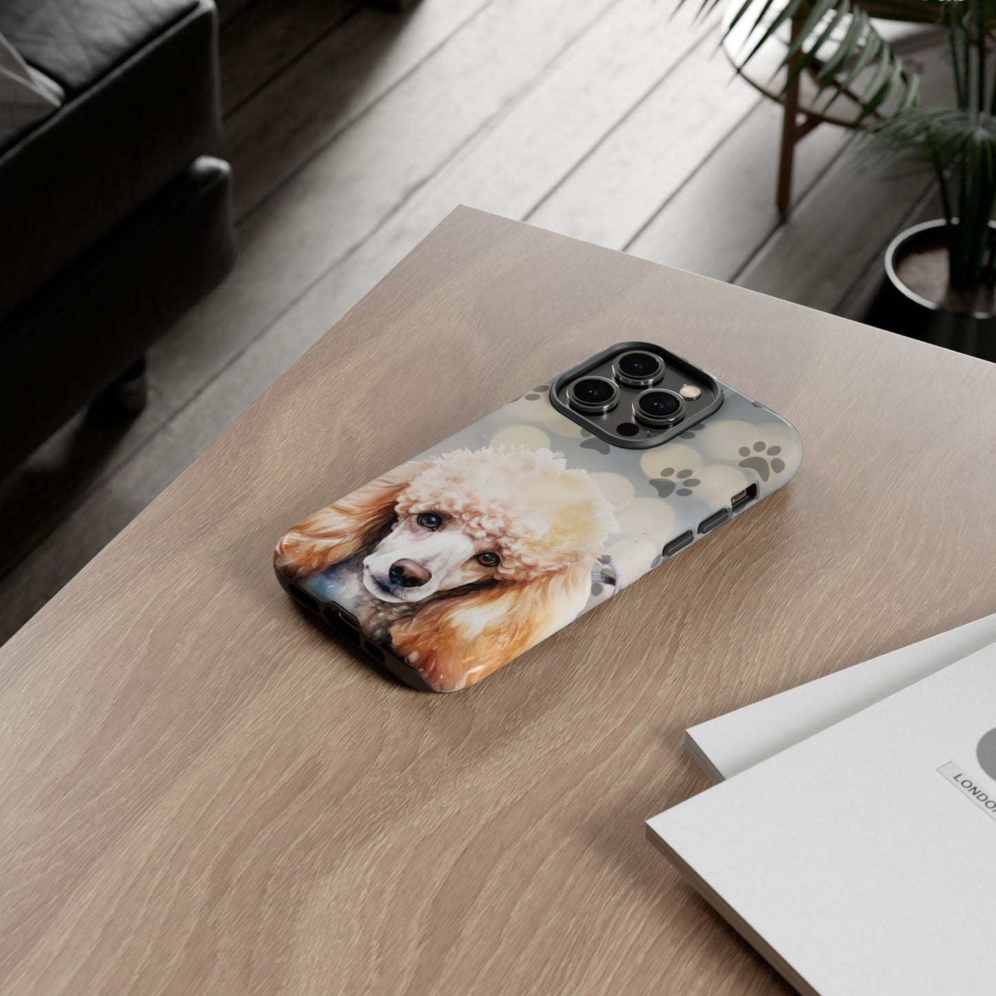 Poodle Phone Case by Tough Cases (Apple iPhone, Samsung Galaxy, and Google Pixel )