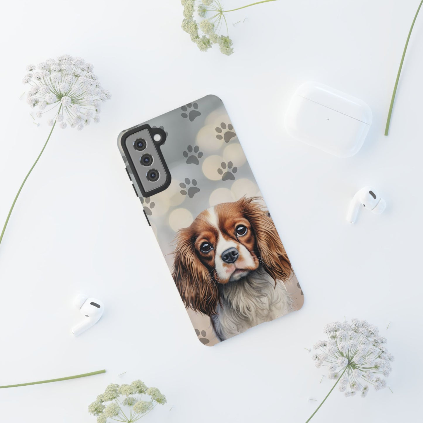 Cavalier King Charles Spaniel phone case by Tough Cases (Apple iPhone, Samsung Galaxy, and Google Pixel)