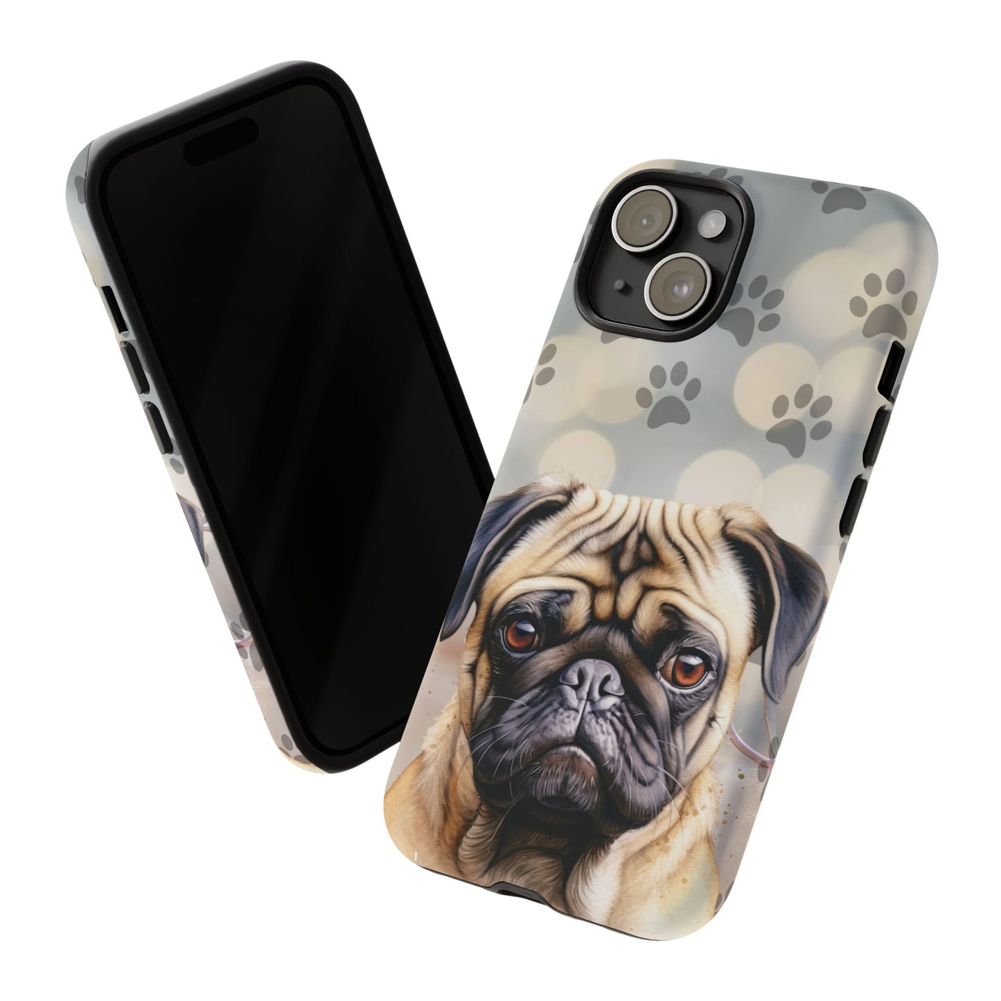 Pug Phone Case by Tough Cases (Apple iPhone, Samsung Galaxy, and Google Pixel)