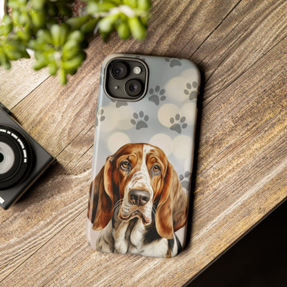 Basset Hound Phone Case by Tough Cases (Apple iPhone, Samsung Galaxy, and Google Pixel)