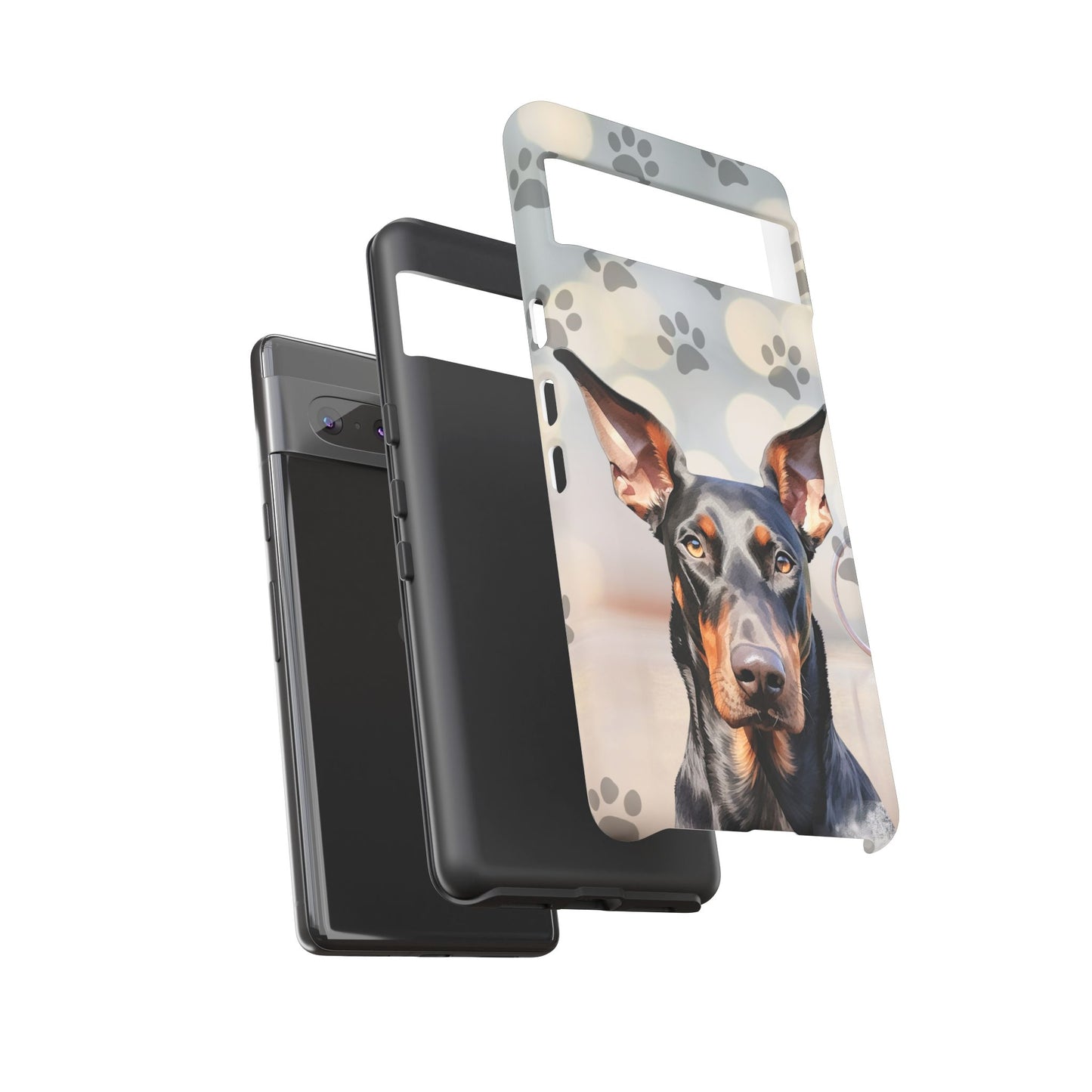 Doberman Phone Case by Tough Cases (Apple iPhone, Samsung Galaxy, and Google Pixel)