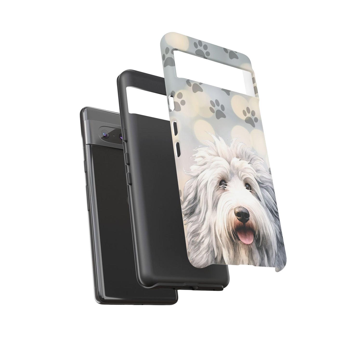 Old English Sheepdog by Tough Cases (Apple iPhone, Samsung Galaxy, and Google Pixel devices)