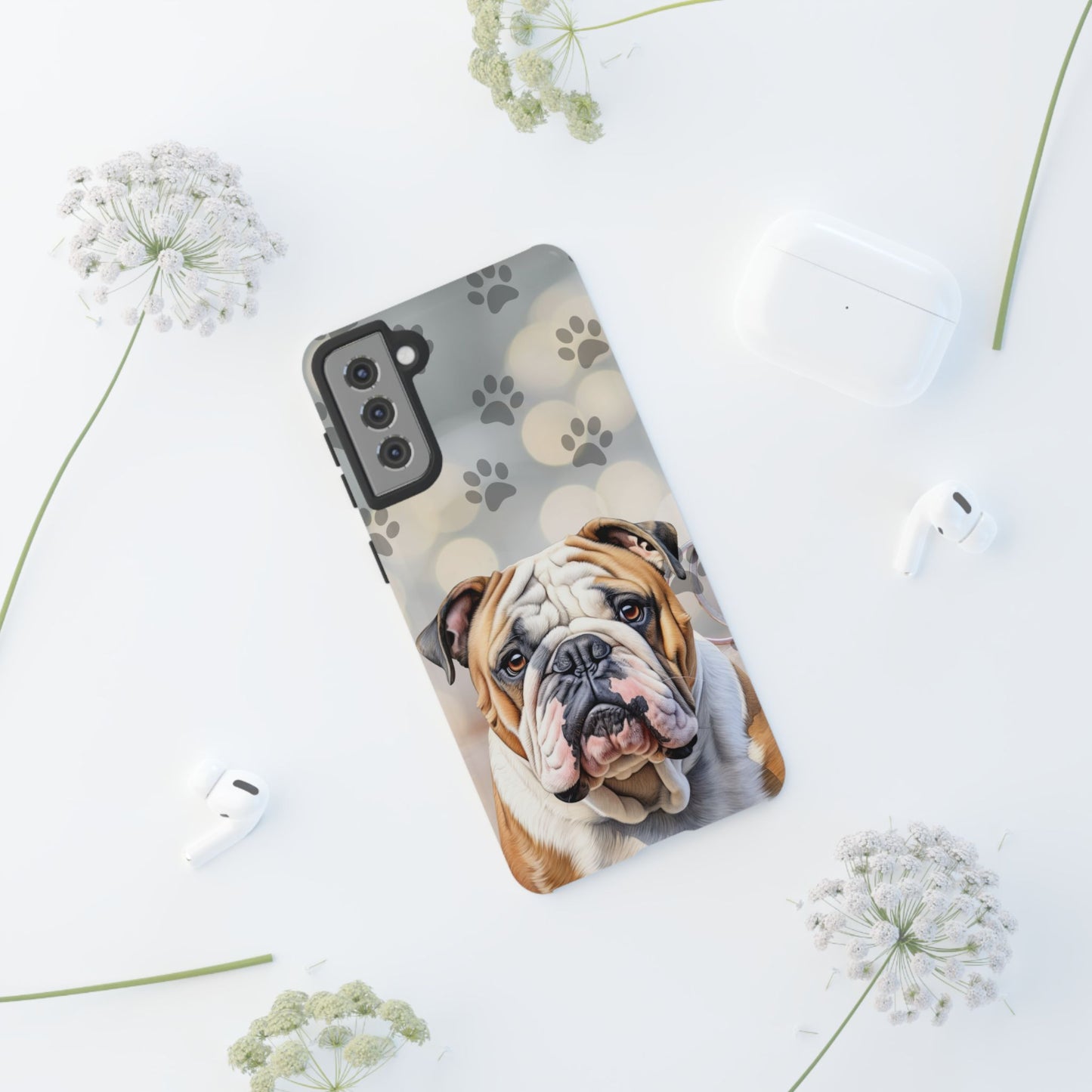 Bull Dog Phone Case by Tough Cases (Apple iPhone, Samsung Galaxy, and Google Pixel)