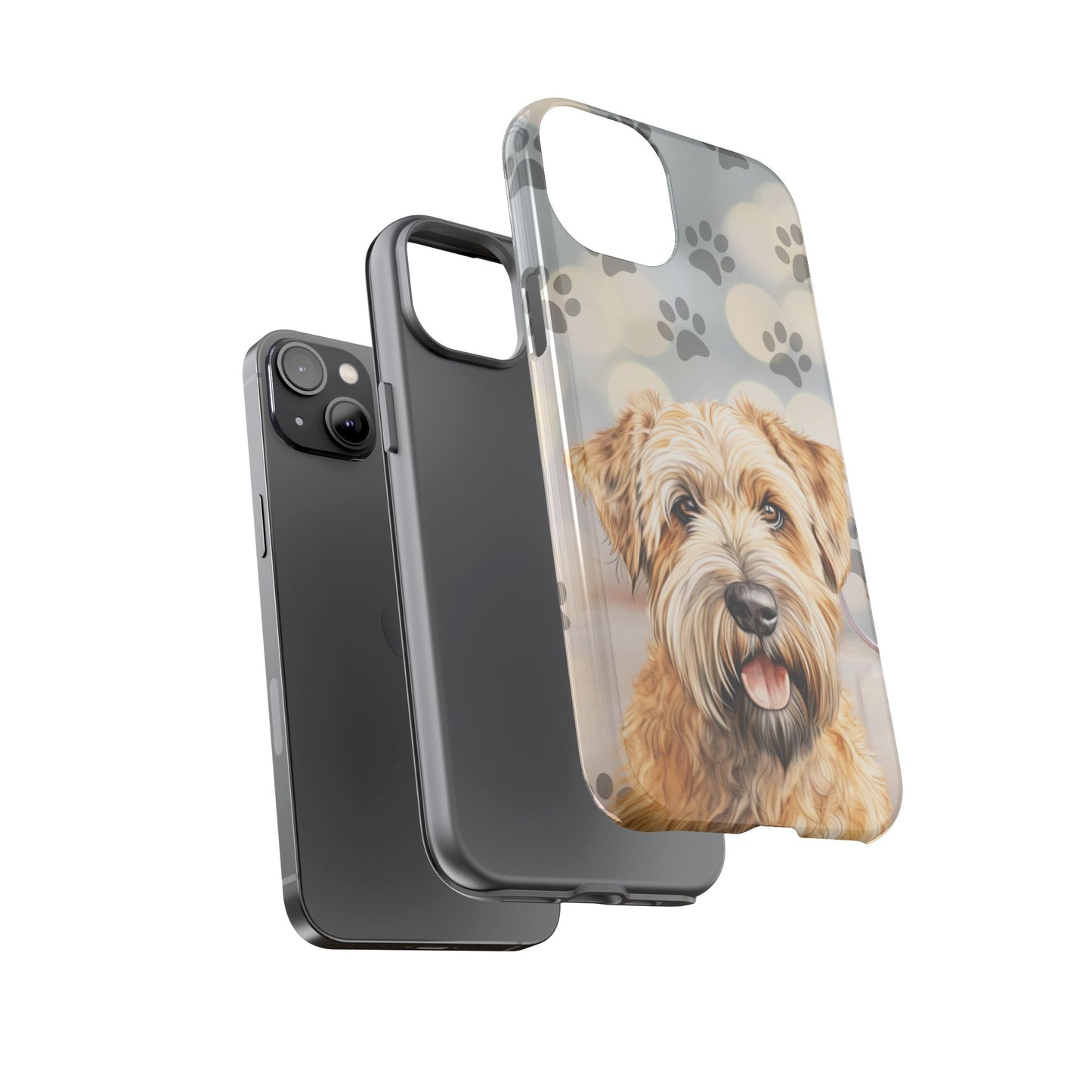 Self-Coated Wheaten Terrier by Tough Cases (Apple iPhone, Samsung Galaxy, and Google Pixel)