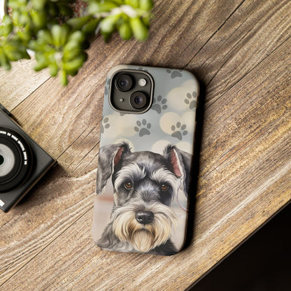 Miniature Schnauzer by Tough Cases (Apple iPhone, Samsung Galaxy, and Google Pixel)