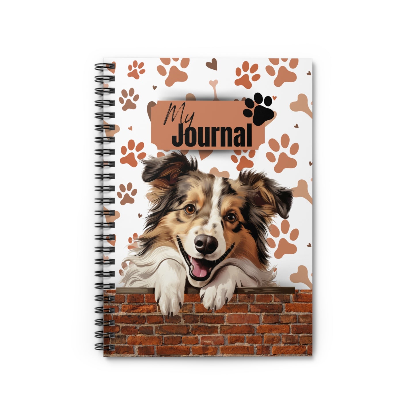 Shetland Sheepdog Spiral Notebook - Ruled Line