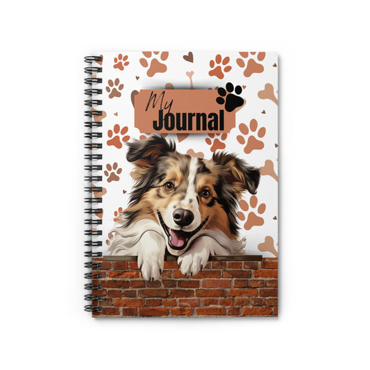 Shetland Sheepdog Spiral Notebook - Ruled Line