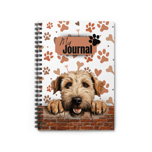 Soft Coated Wheaten Terrier Spiral Notebook - Ruled Line