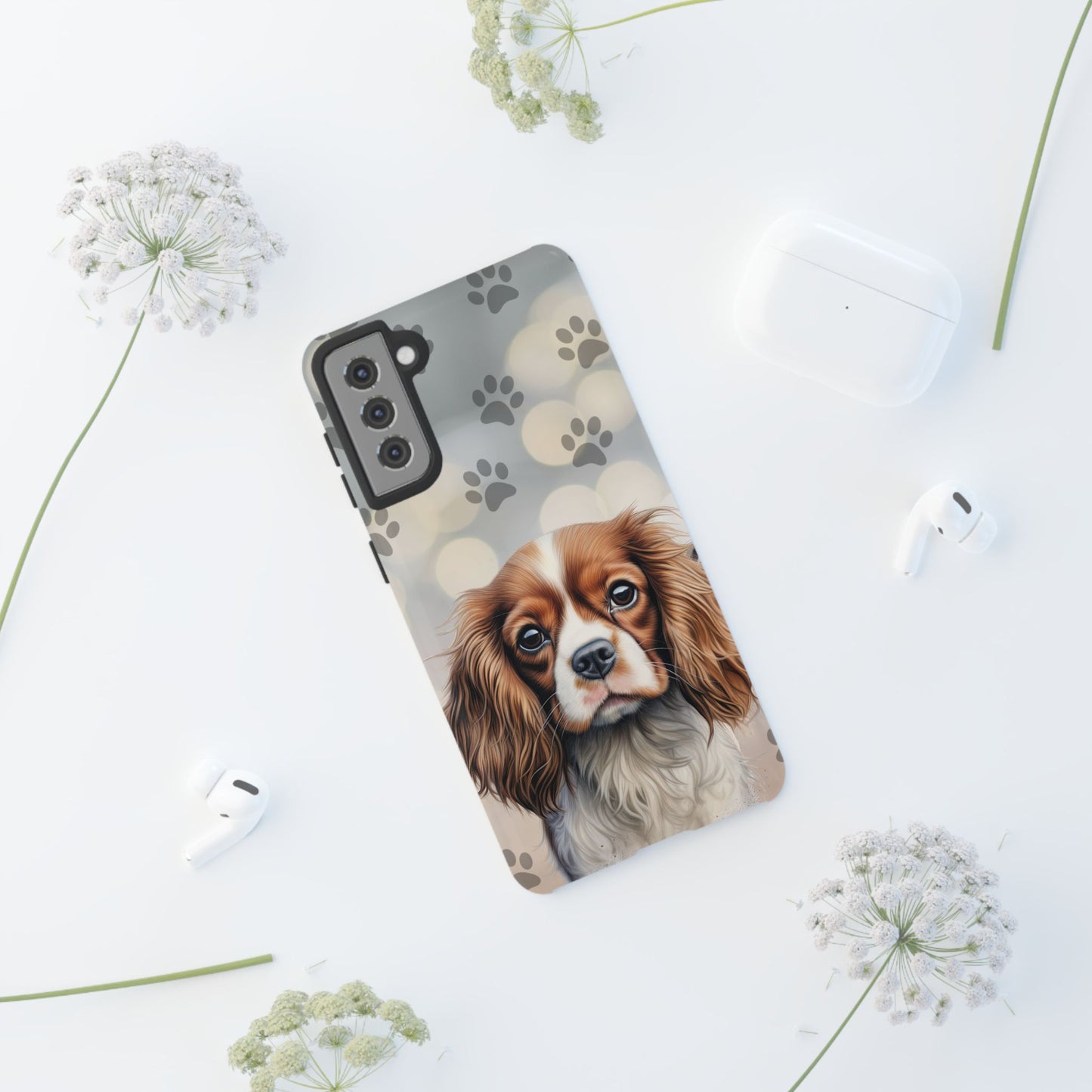 Cavalier King Charles Spaniel phone case by Tough Cases (Apple iPhone, Samsung Galaxy, and Google Pixel)