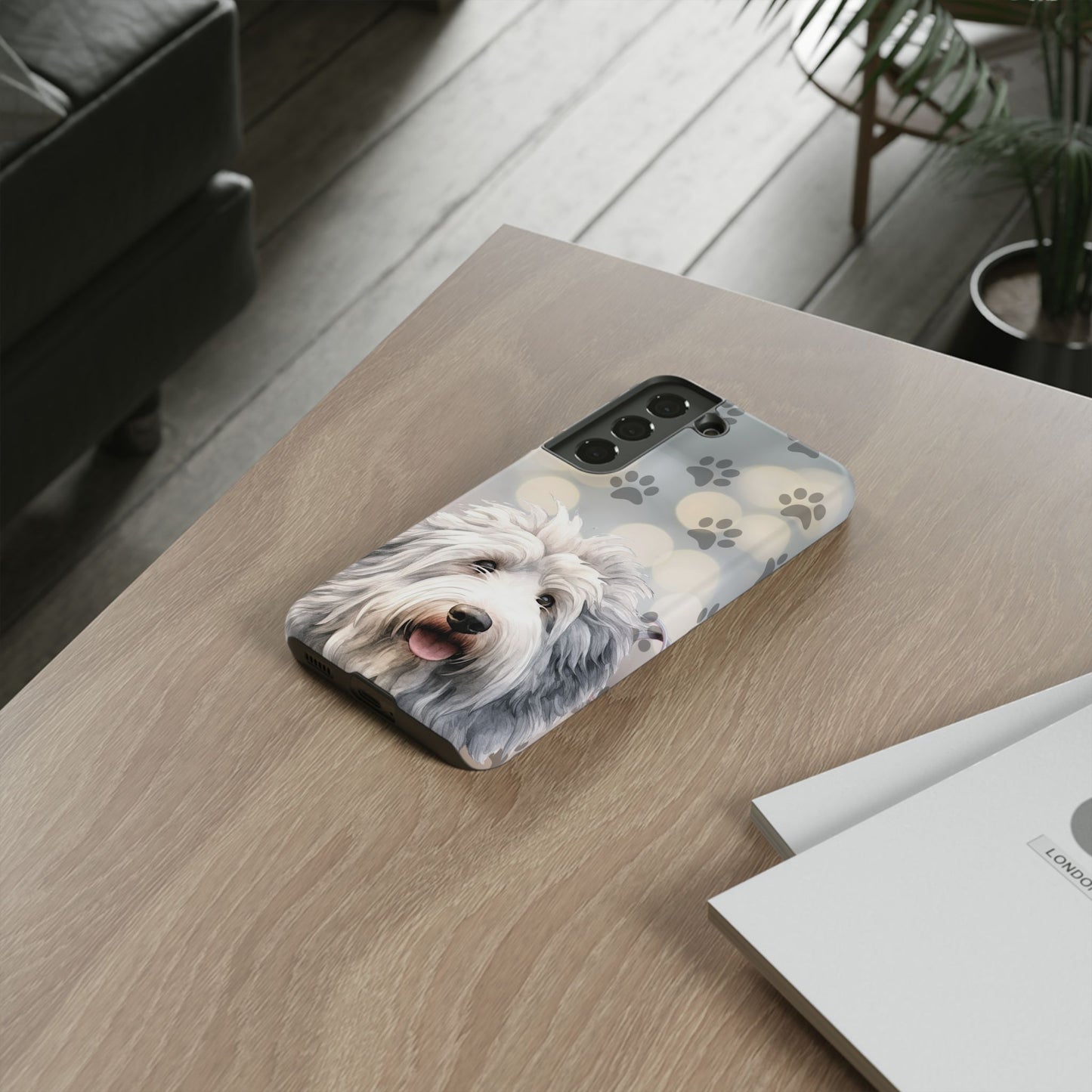 Old English Sheepdog by Tough Cases (Apple iPhone, Samsung Galaxy, and Google Pixel devices)