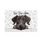 Scottish Deerhound Personalized Pet Food Mat, Custom Dog Food Mat, Dog Feeding Mat, Cute Pet Mat, Dog Lovers Gift