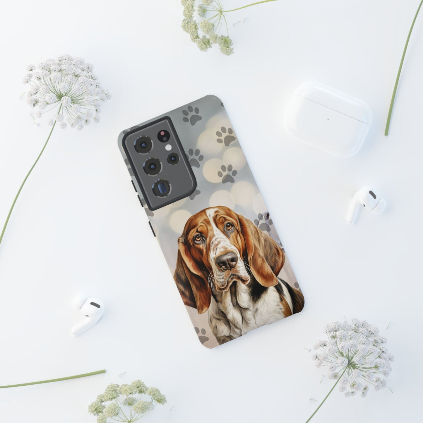 Basset Hound Phone Case by Tough Cases (Apple iPhone, Samsung Galaxy, and Google Pixel)