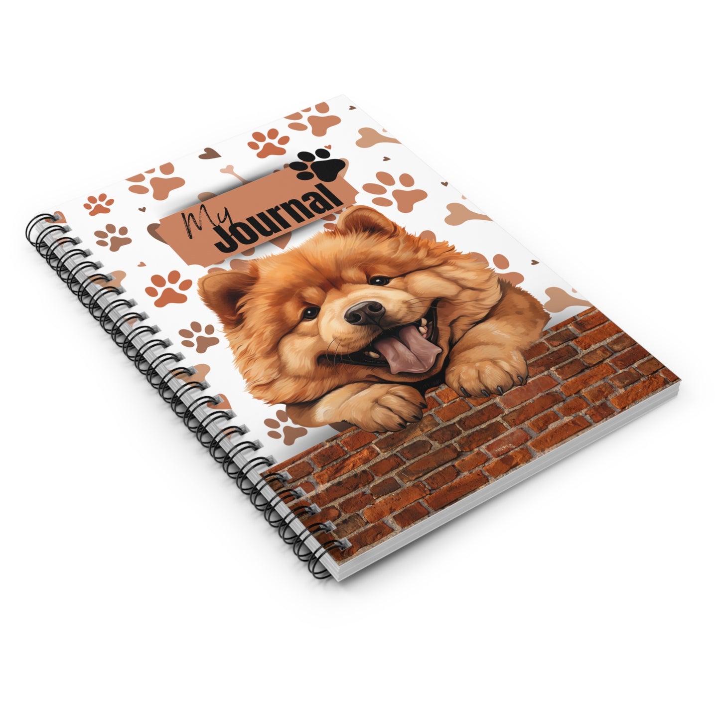 Chow Chow Spiral Notebook - Ruled Line