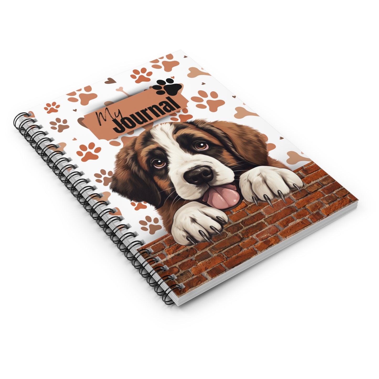Saint Bernard Spiral Notebook - Ruled Line