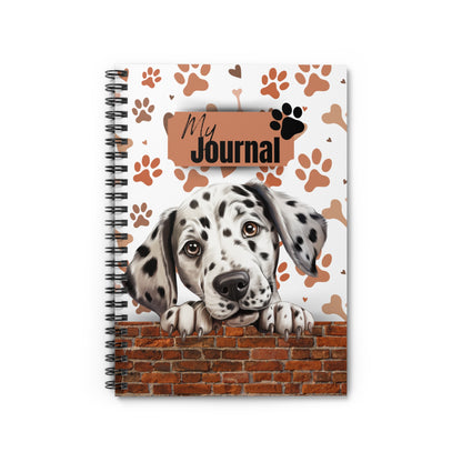 Dalmatian Spiral Notebook - Ruled Line